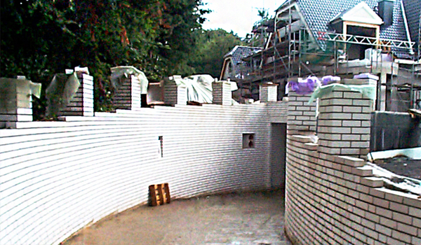 Bau einer Runden Wand